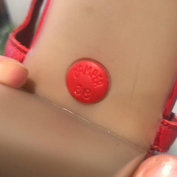 CAMPER Red plaited leather sandals Size 38 (7 US) - Picture 8 of 9